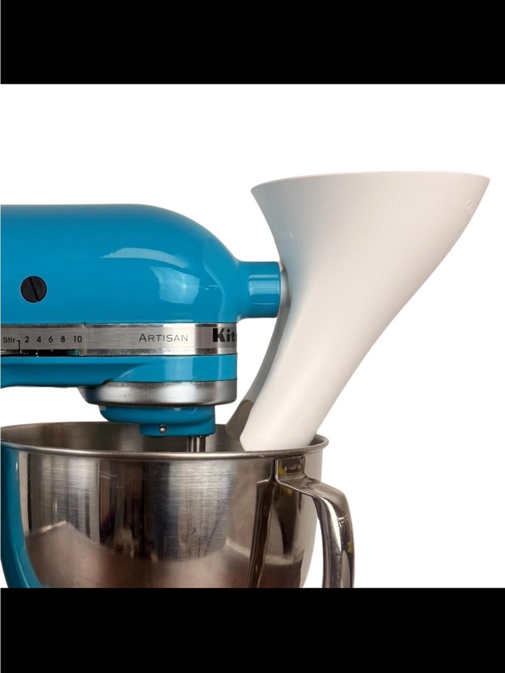 NEW Cookie Countess Flour Funnel Stand Mixer Attachment  (White) BRAND NEW